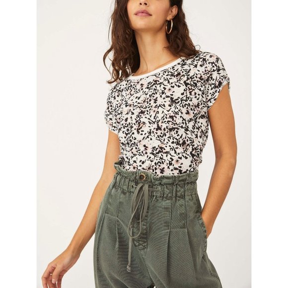 Free People Tops - 🎉LAST CHANCE🎉 NWT Free People Printed Clare Tee / Wild Thing